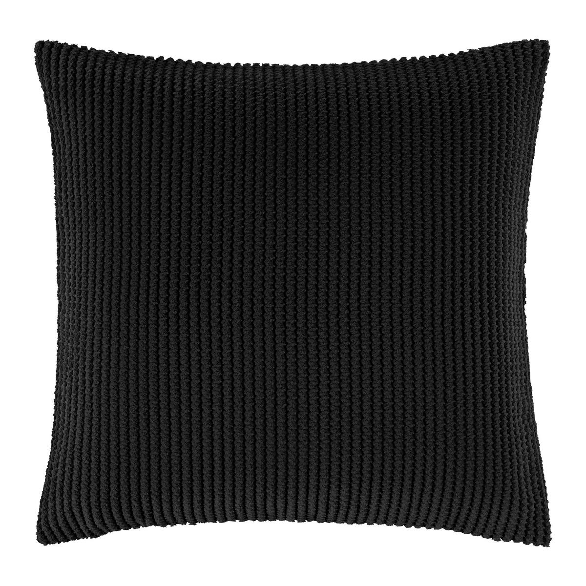 Kissenhülle Maxima Schwarz ca. 50x50cm - Schwarz, Konventionell, Textil (50/50cm) - Mömax