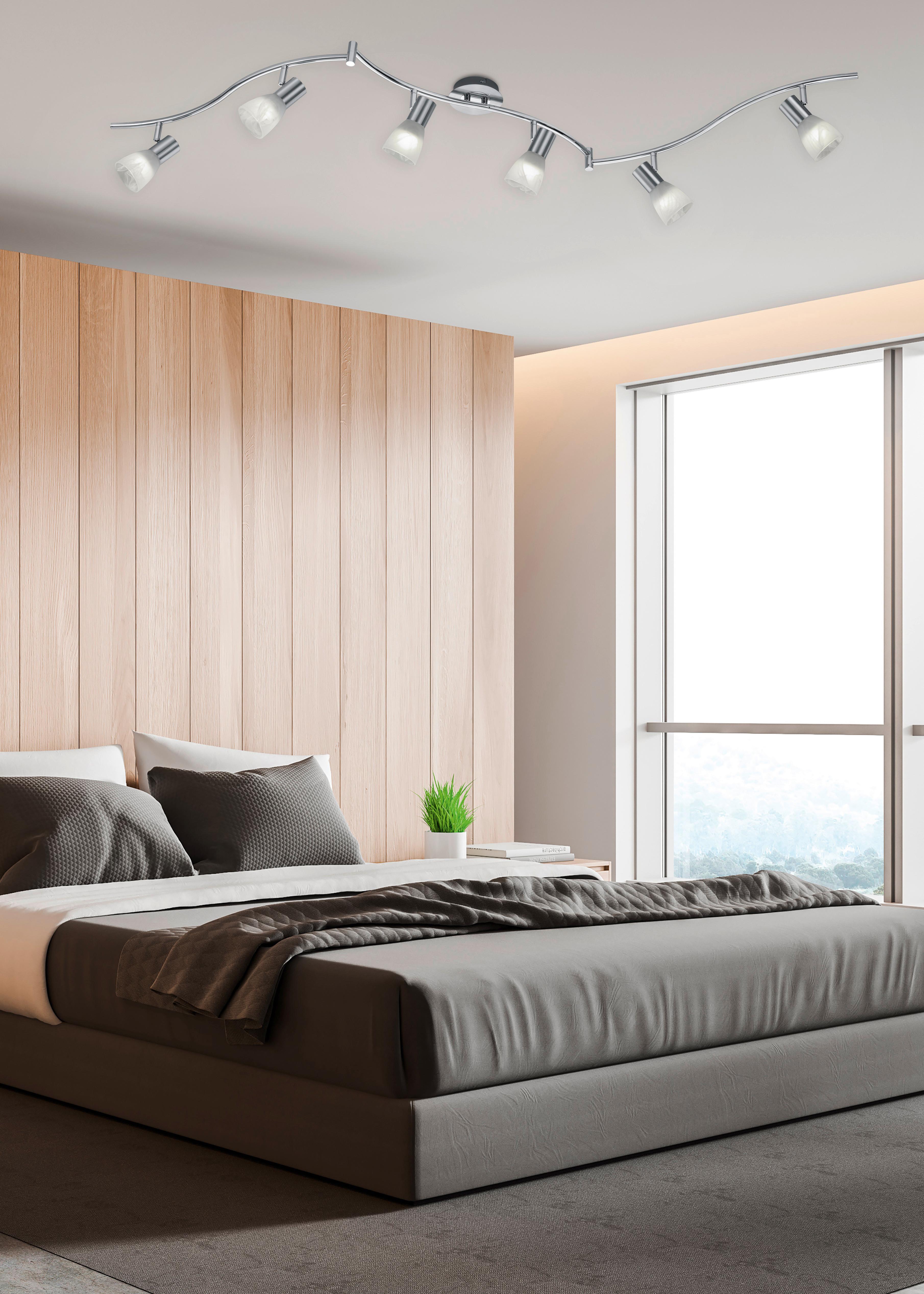 Strahler Levisto Messingfarben max. 4,9 Watt - Messingfarben, LIFESTYLE, Glas/Metall (180cm) - Trio Leuchten