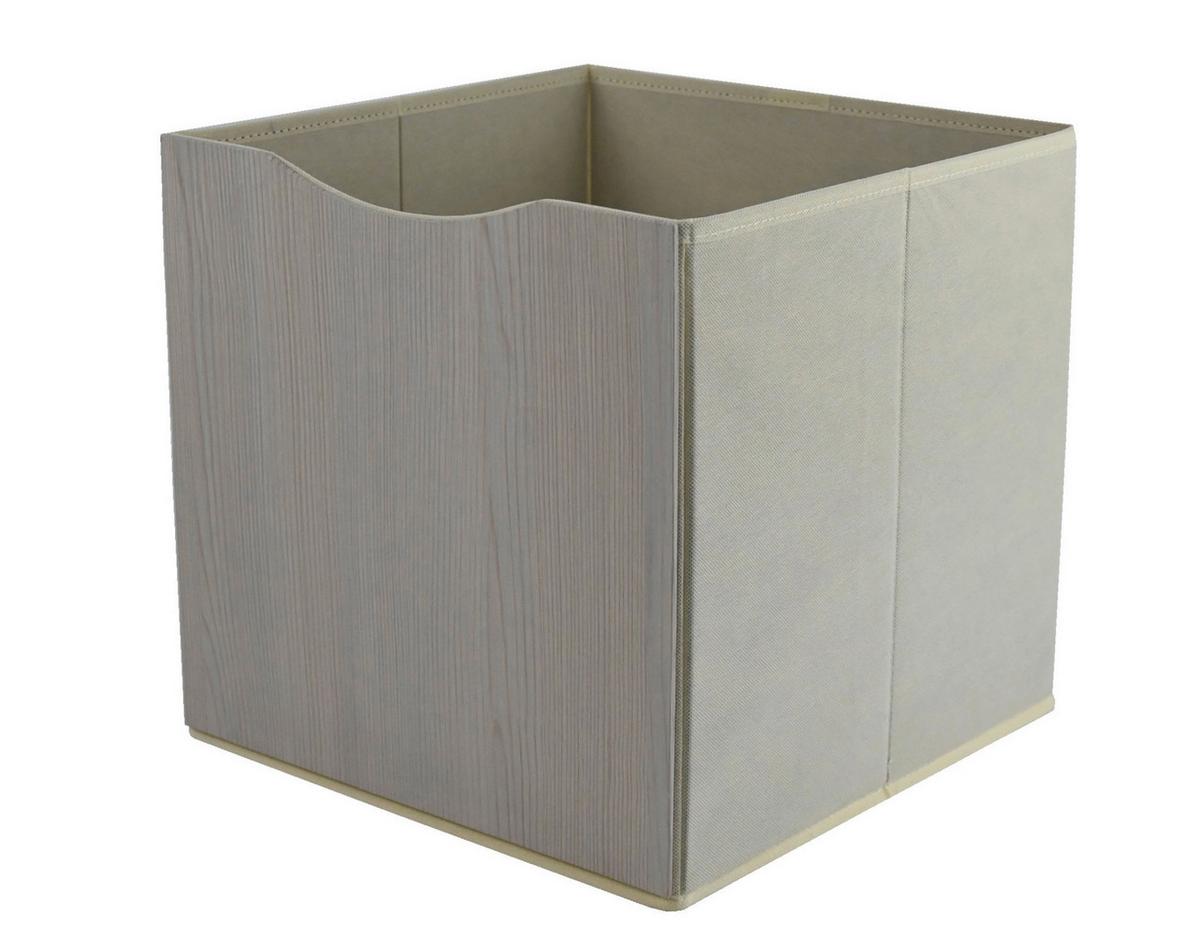 Cutie pliabilă Betty - crem, Konventionell, textil/material pe bază de lemn (33/33/32cm) - Mömax