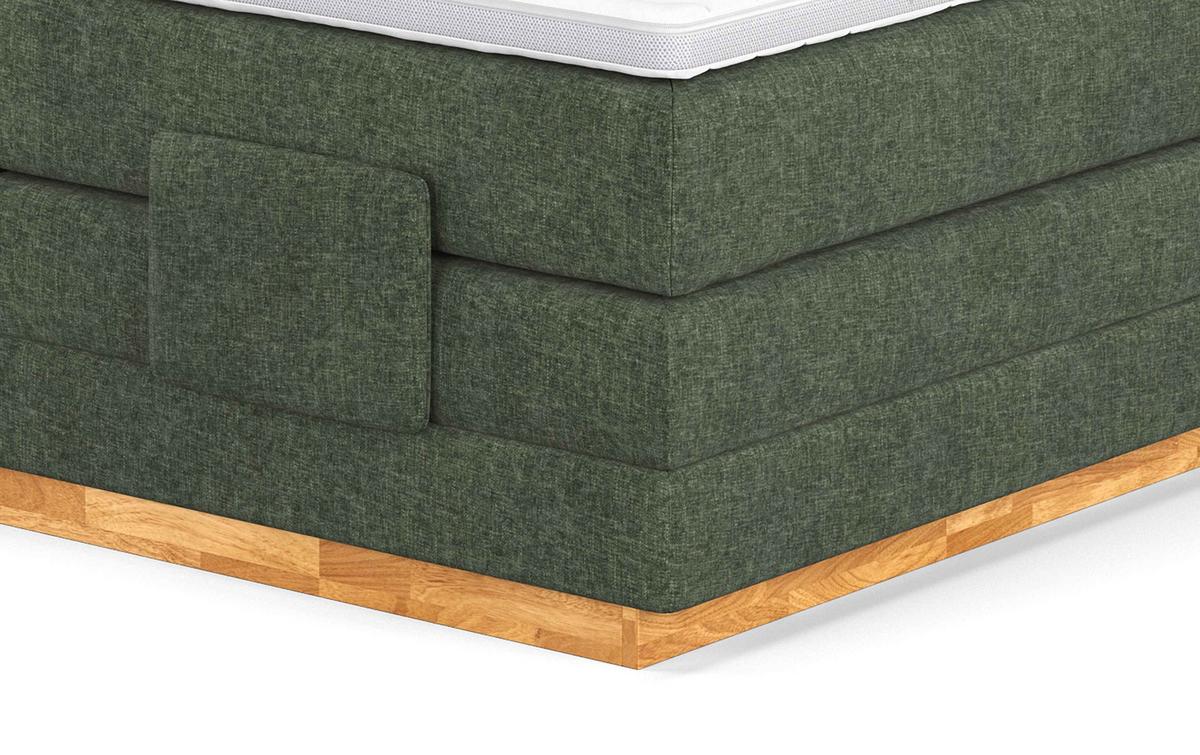 Boxspring Ágy Palma Ii. Bxb - zöld, Modern, faalapú anyag/textil (180/200cm)