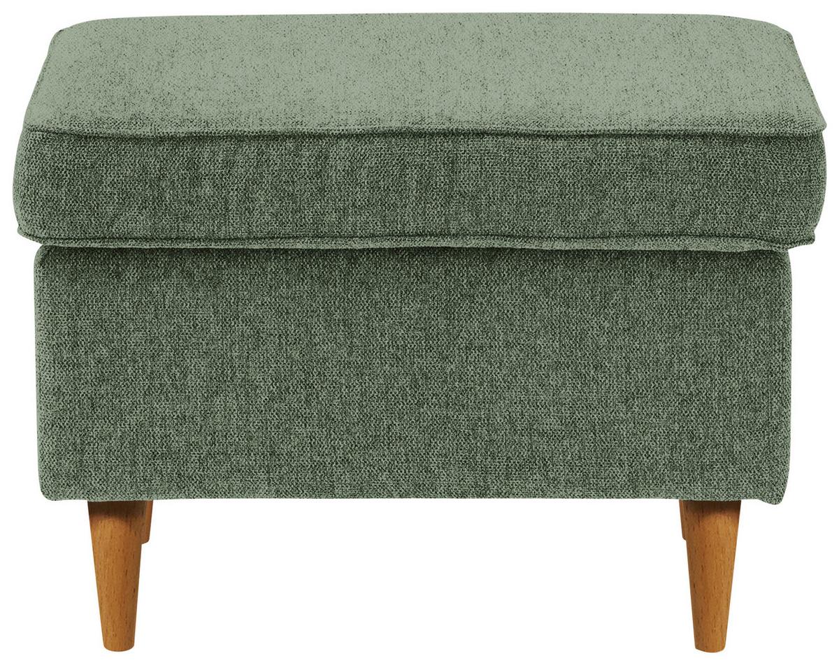 HOKER HUGO - dąb wotan/oliwkowa zieleń, Basics, tkanina/drewno (63/43/42cm) - Carryhome