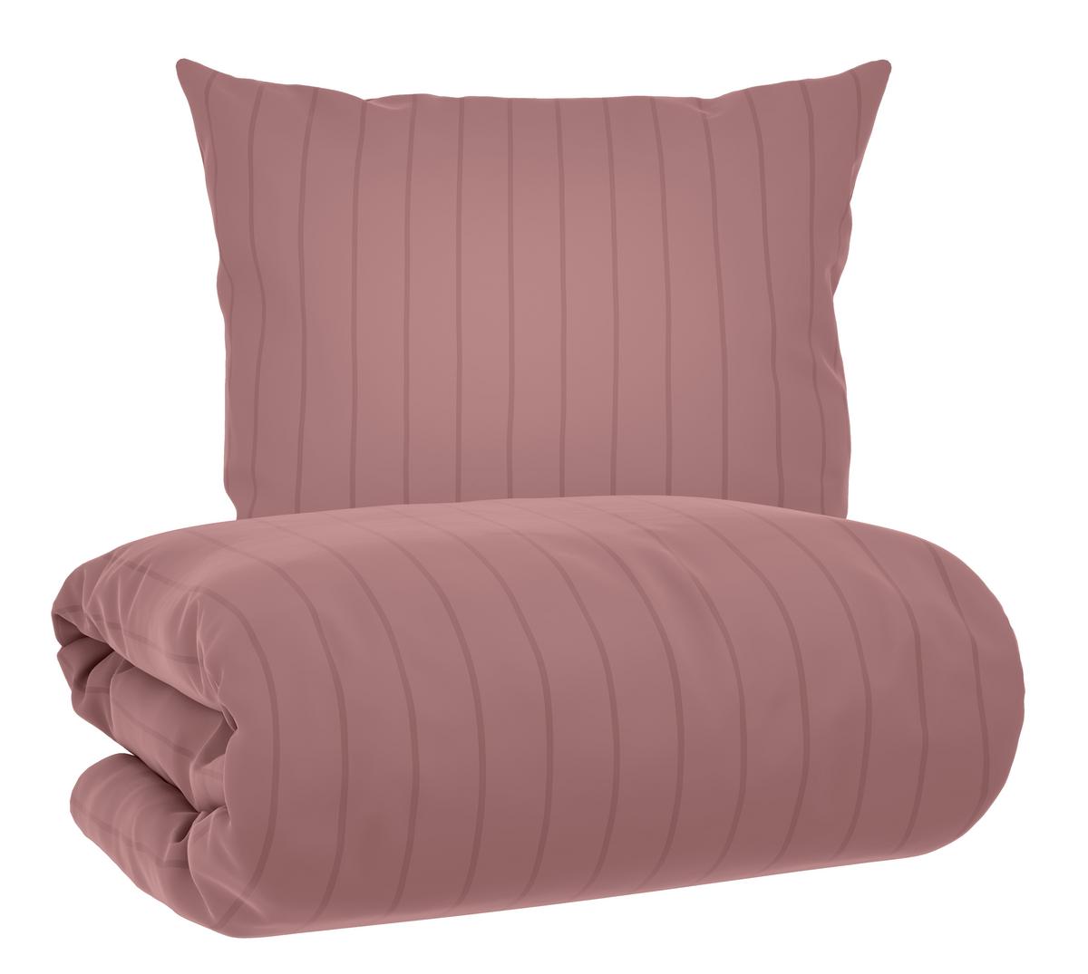 Bettwäsche Dobby Streif Hellblau ca. 135x200cm - Hellblau, Textil (135/200cm) - Mömax