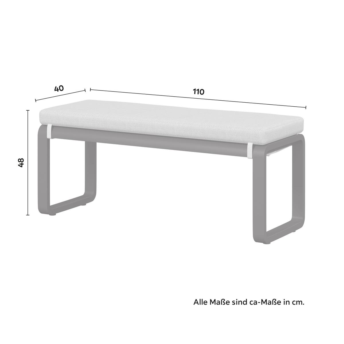 Dining-Loungeset Aruba Hellgr. /Schwarz Outdoorstoff/Metall - Hellgrau/Schwarz, MODERN, Kunststoff/Textil - Bessagi Garden