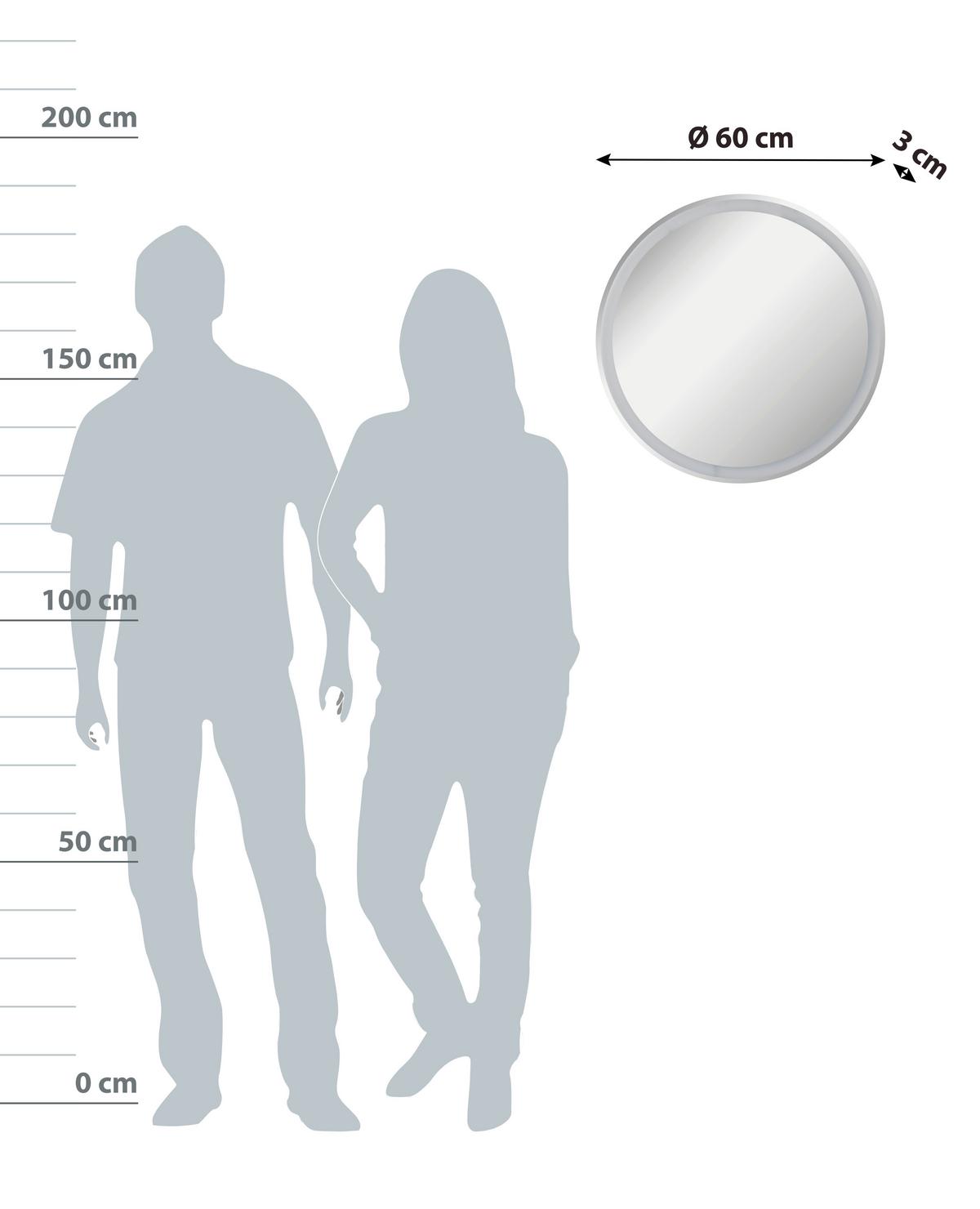 Wandspiegel "Mirror" , verspiegelt - Basics, Glas (60/60/3cm) - MID.YOU