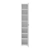 HÖGSKÅP BASIX -EXKLUSIV- - vit/kromfärg, Basics, trämaterial/glas (30/185/39,6cm) - Mömax