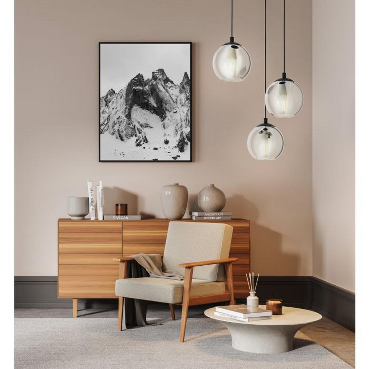 LAMPA WISZĄCA 98653 ARISCANI - czarny, Trend, metal/szkło (42,5/110cm) - Eglo