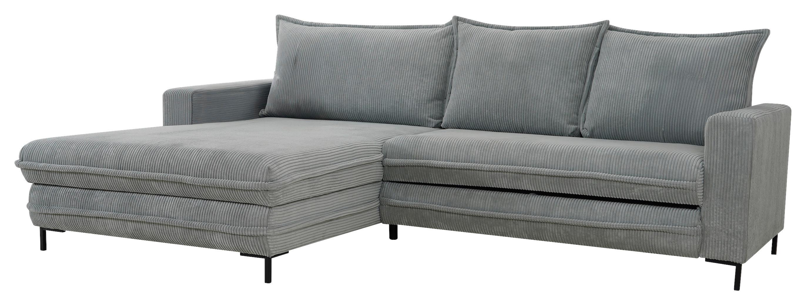 Kutna Garnitura Armilla - siva/crna, Konvencionalno, drvni materijal/drvo (174/272cm) - Modern Living