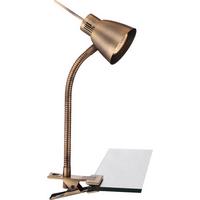 LED-Klemmleuchte Nuova Messingfarben max. 4 Watt - Messingfarben, Design, Metall (24/24/37,5cm) - Globo