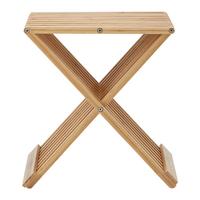 Hocker Bonny Naturfarben Bambus - Naturfarben, MODERN, Naturmaterialien (40/45/32cm) - Bessagi Home