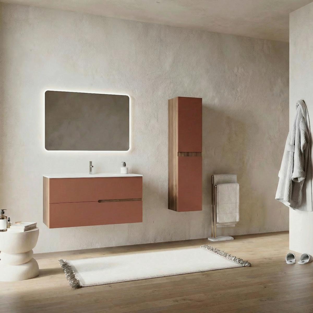 Element Ispod Umivaonika Eva - boje oraha/antracit, Moderno, drvni materijal (100/51/46cm)