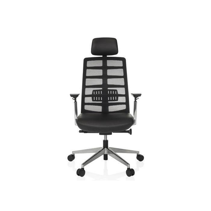 Pisarniški Stol Spinio Elite L, Črna - srebrne barve/črna, Moderno, kovina/umetna masa (67/116 - 129/67cm) - MID.YOU