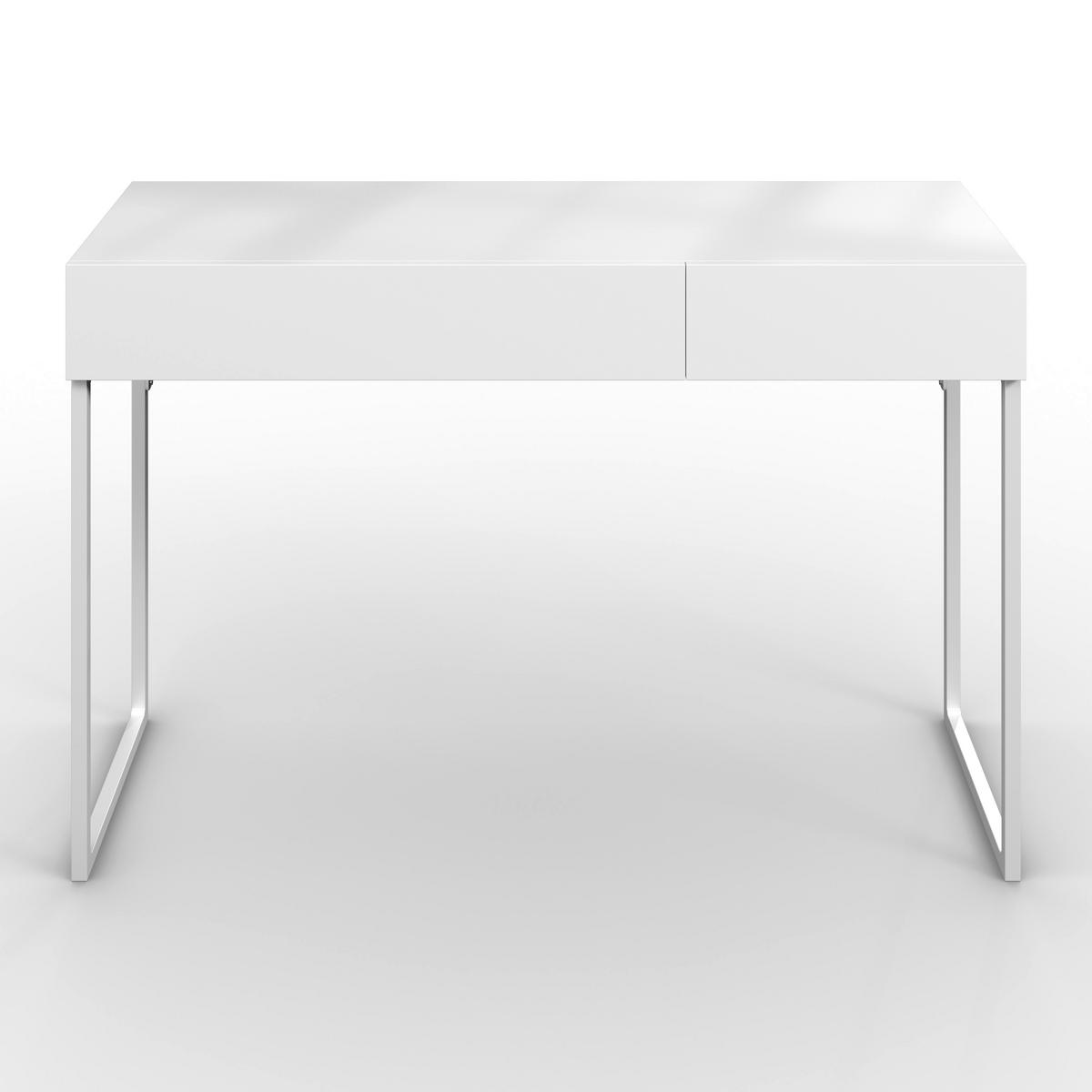 Konsolentisch Finn Weiß Metall/MDF - Weiß, MODERN, Holzwerkstoff/Metall (120/78/40cm) - Bessagi Home