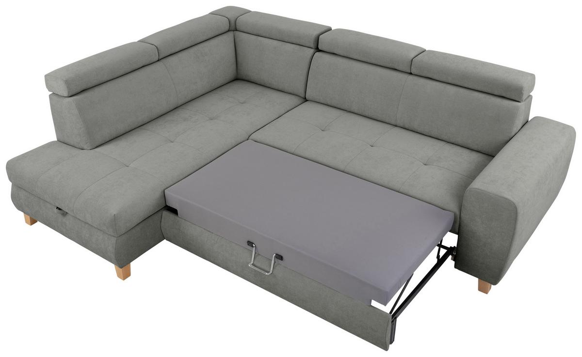 Kutna Garnitura Lugo - sivoplava, Moderno, drvo/metal (205/98/266cm) - Modern Living