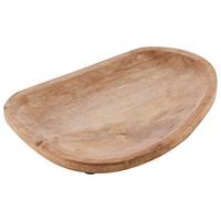 Dekorativni Krožnik Mango - naravne barve, Konvencionalno, les (28.5/20.5/2cm)