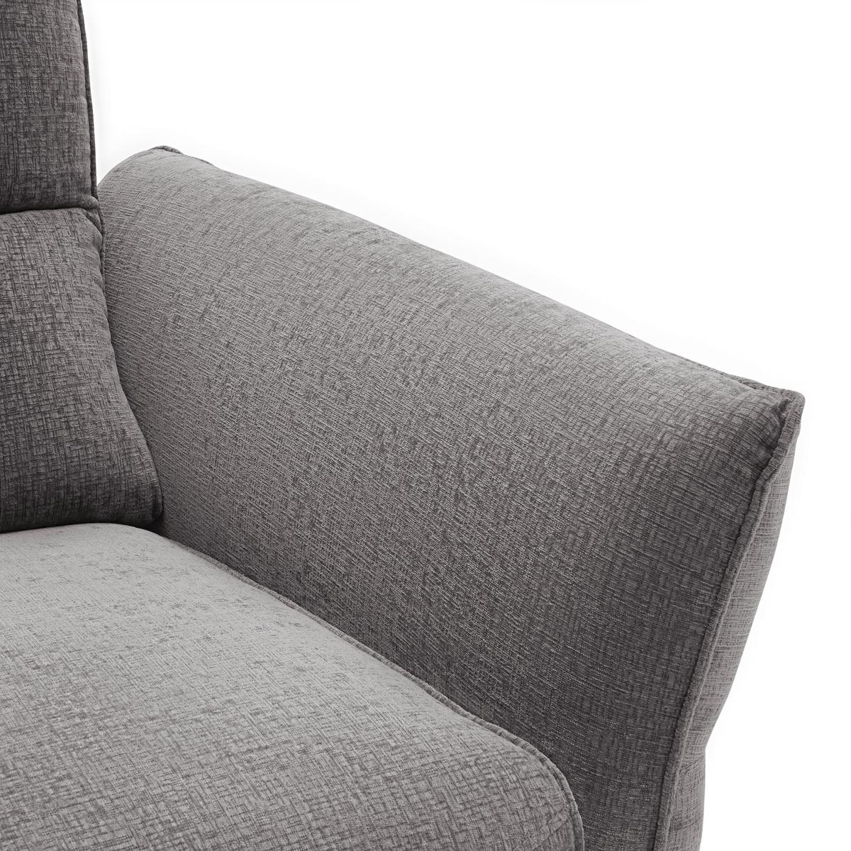 Relaxsessel Cape Town Dunkelgrau - Dunkelgrau/Schwarz, MODERN, Holz/Textil (95/99/92cm) - Mömax