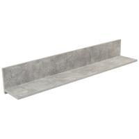 Poliță De Perete Malta - gri, Modern, material pe bază de lemn (128/18/20cm) - Modern Living