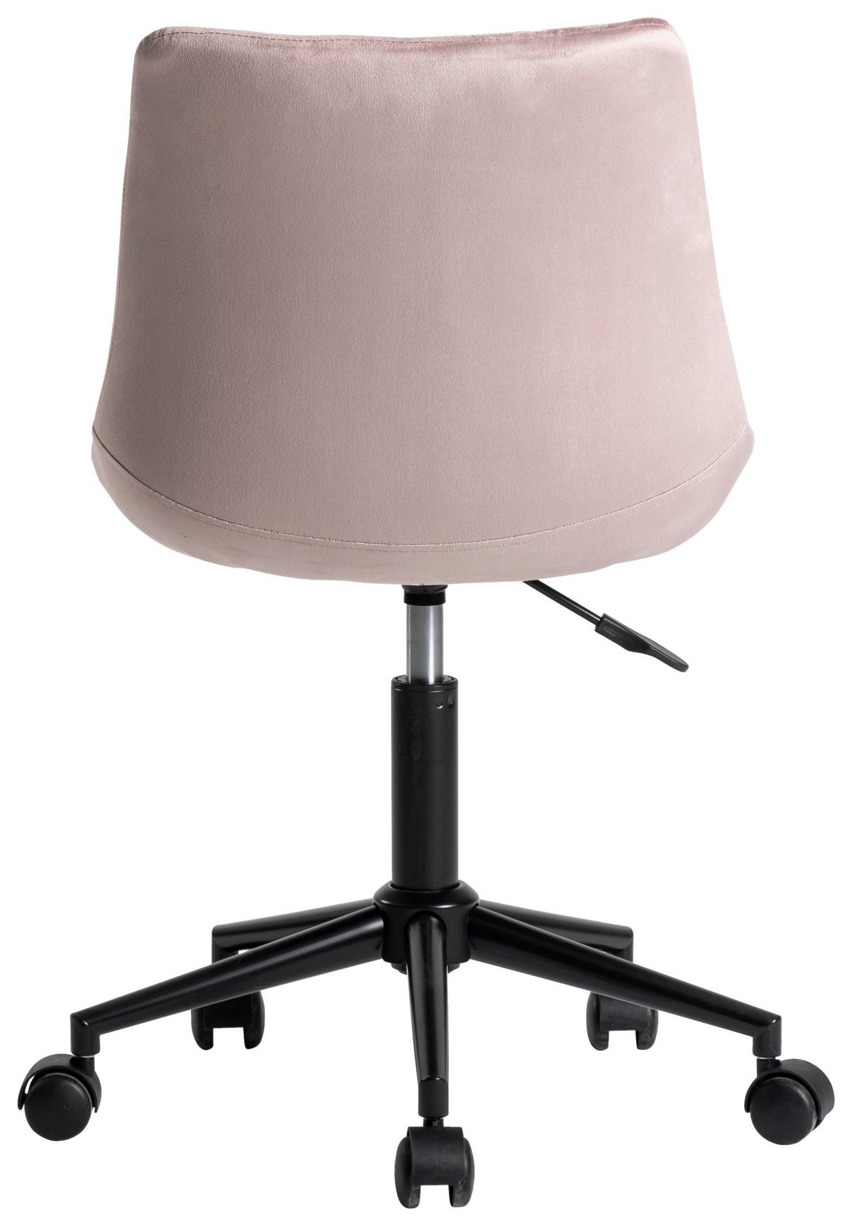 Scaun rotativ BLUSH - violet/negru, Modern, plastic/metal (50/81-93/57cm) - Modern Living