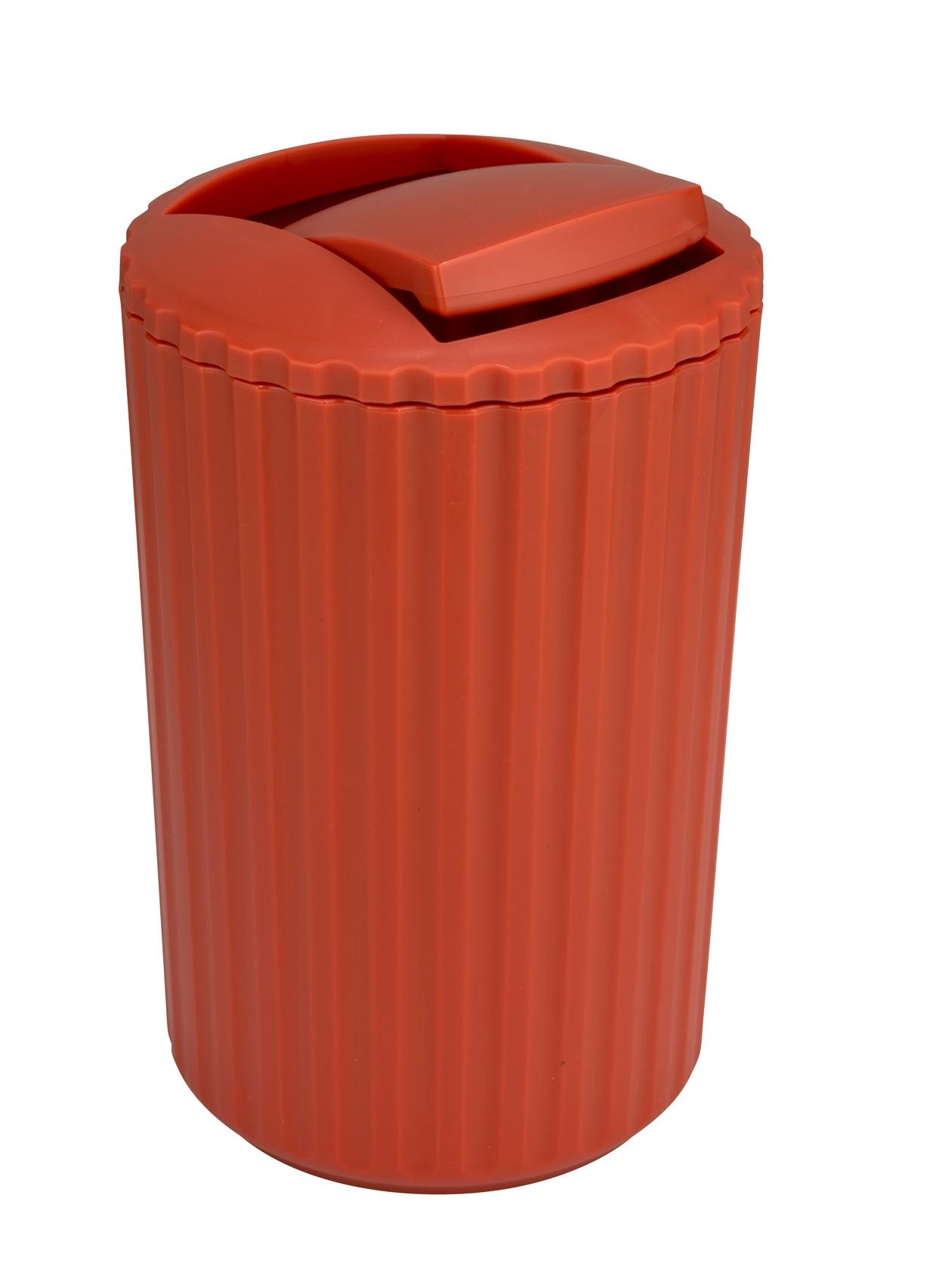 Coș de gunoi pentru cosmetice Allstar Minas - teracotă, Modern, plastic (15/25/15cm) - Wenko