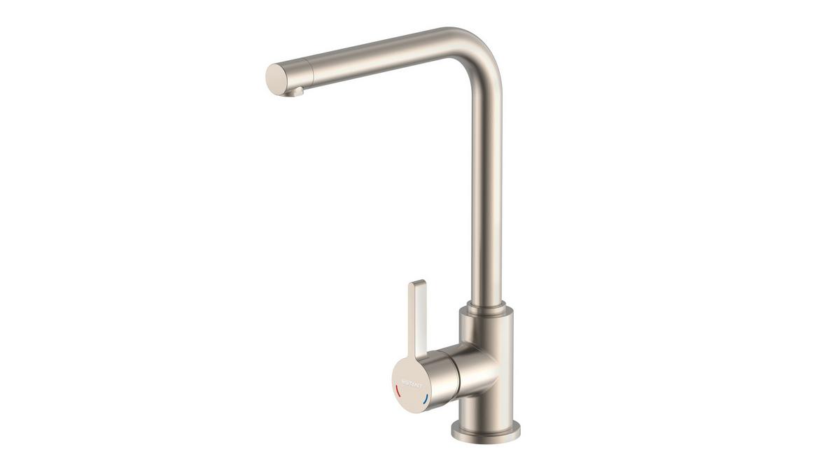 Küchenarmatur Sistant Dublin Edelstahloptik - Edelstahlfarben, Basics, Metall (33,5cm) - Sistant