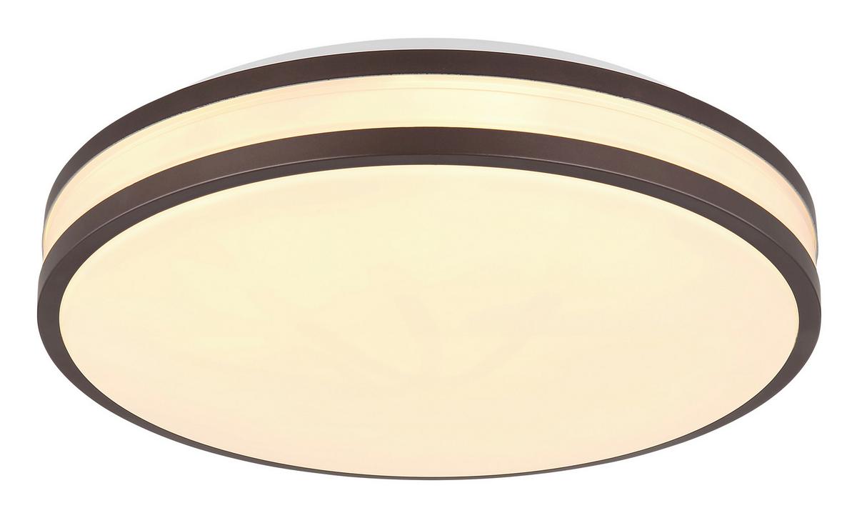 Stropna Led-svetilka Betha, S Sijalko - bela/barve kapučina, Konvencionalno, kovina/umetna masa (34/7cm) - Globo