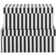Geschenkbox Vera in Schwarz/Weiß - Schwarz/Weiß, MODERN, Karton (25,5/18/11cm) - MÖMAX modern living