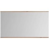 LUSTRO ŚCIENNE YAMAEL - biały/dąb artisan, Design, materiał drewnopochodny/szkło (135/74/2cm) - Xora