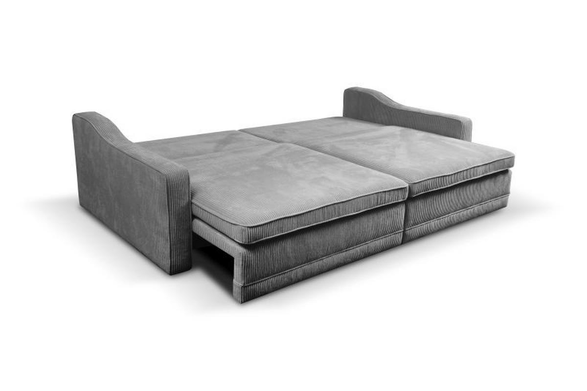 Canapea Bigsofa EVORA - gri, Modern, textil (276/71-92/137cm) - Modern Living