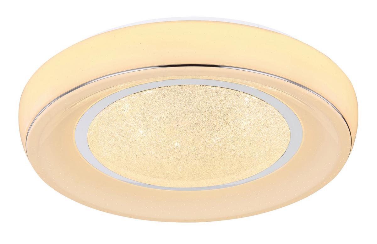 LAMPA SUFITOWA LED 483110-24DS - biały/opal, Basics, tworzywo sztuczne/metal (49/9cm) - Globo