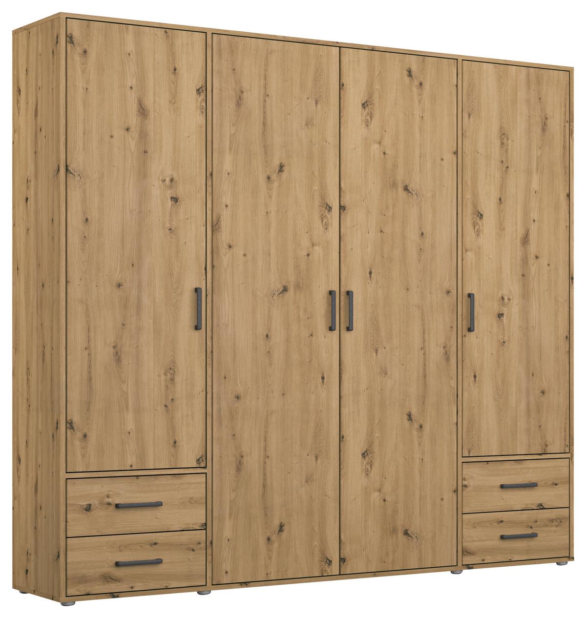 DULAP USI ROTATIVE VOYAGER - stejar Artisan, Modern, material pe bază de lemn (187/194/53cm) - Modern Living