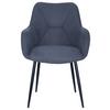 STOL MED ARMSTÖD ELENA -TOP- - grå/svart, Modern, metall/trä (57/85/60cm) - Mömax