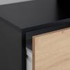 HALLMÖBEL ANDY -EXKLUSIV- - svart/ek Artisan, Modern, trämaterial (98/195/38cm) - Mömax