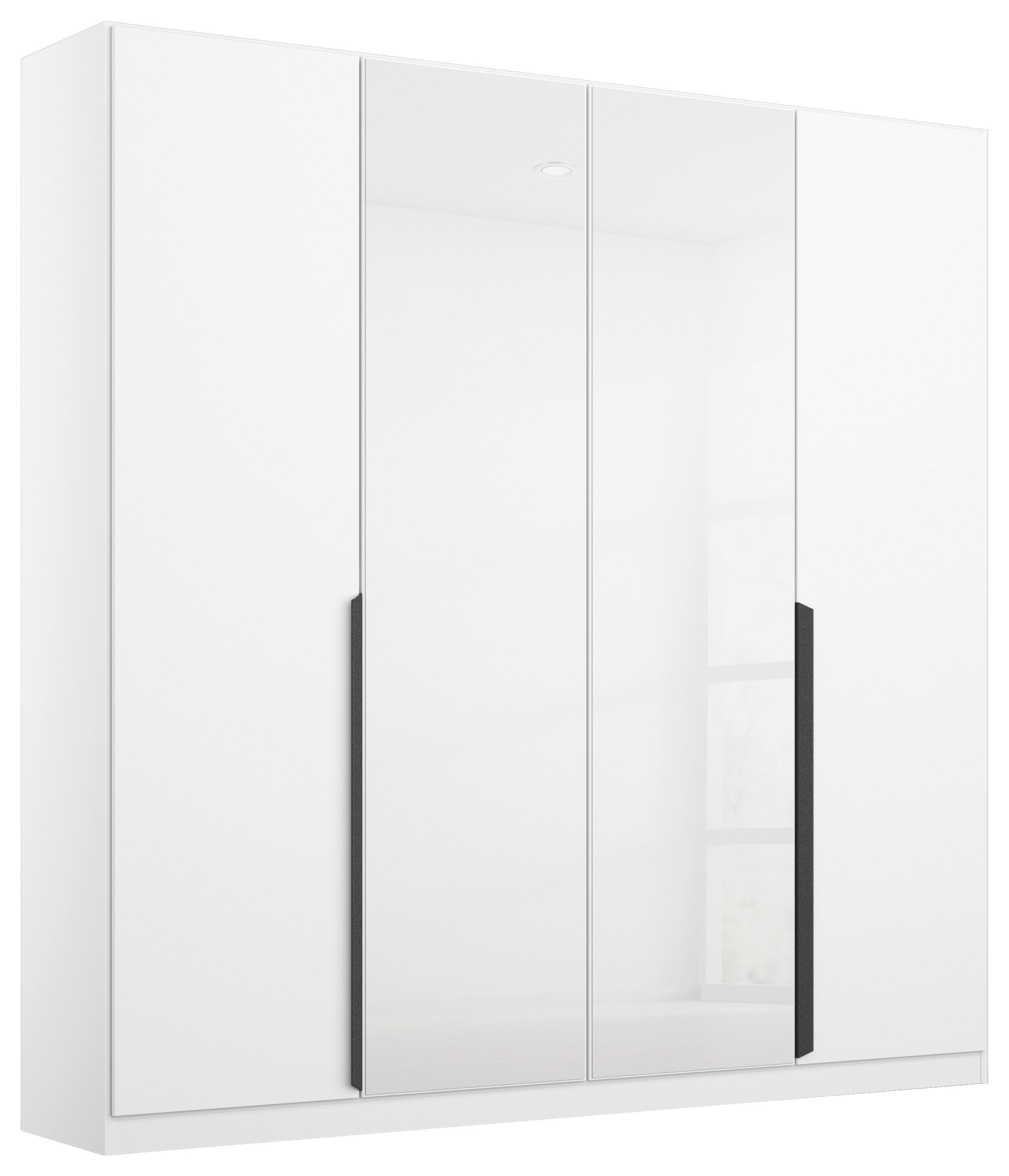 Ormar S Klasičnim Vratima Artemis - bijela/siva, Moderno, staklo/drvni materijal (181/210/54cm) - Modern Living