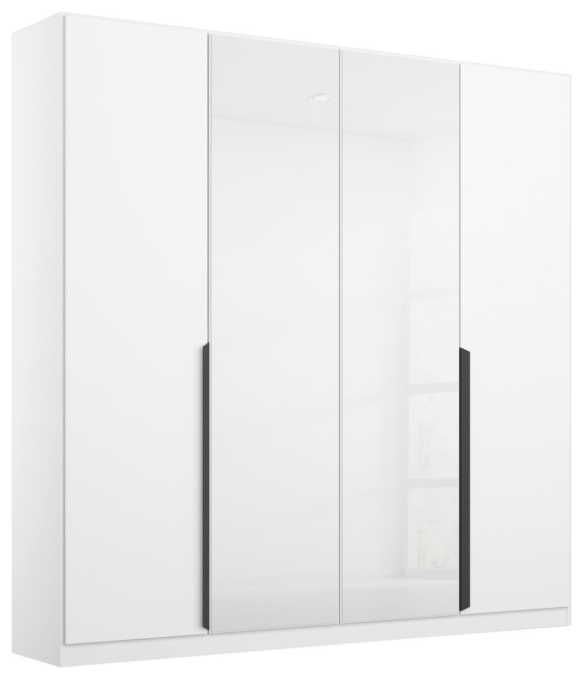 Ormar S Klasičnim Vratima Artemis - bijela/siva, Moderno, staklo/drvni materijal (181/210/54cm) - Modern Living