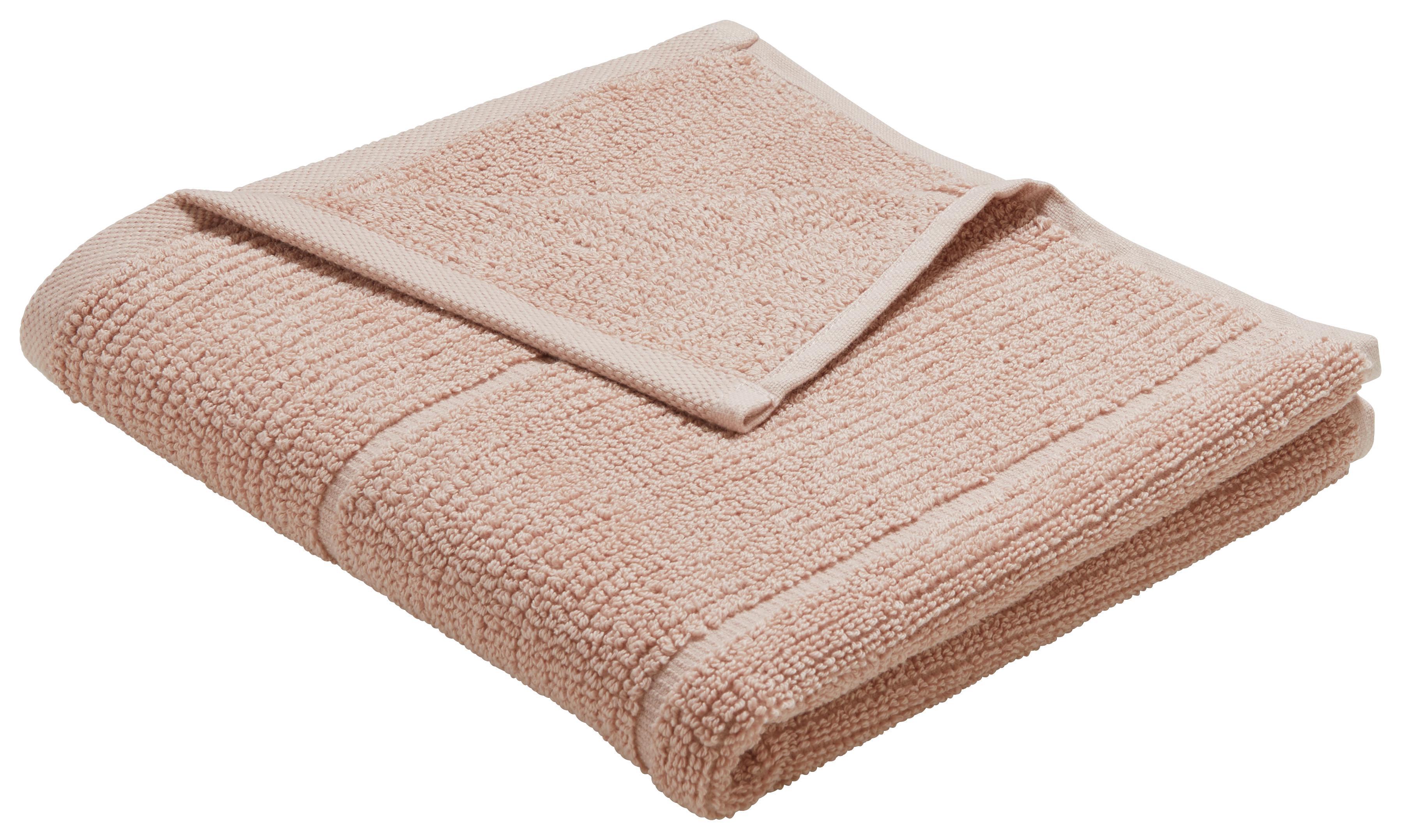 Handtuch Anna Altrosa - Altrosa, Textil (50/100cm) - Mömax modern living