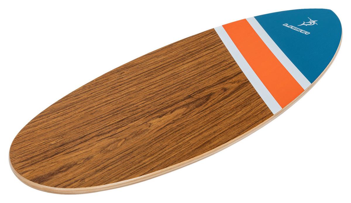 PLATFORMA DO BALANSOWANIA SURF BALANCE BOARD - brązowy, Konventionell, tworzywo sztuczne/drewno (74/30/1,2cm)