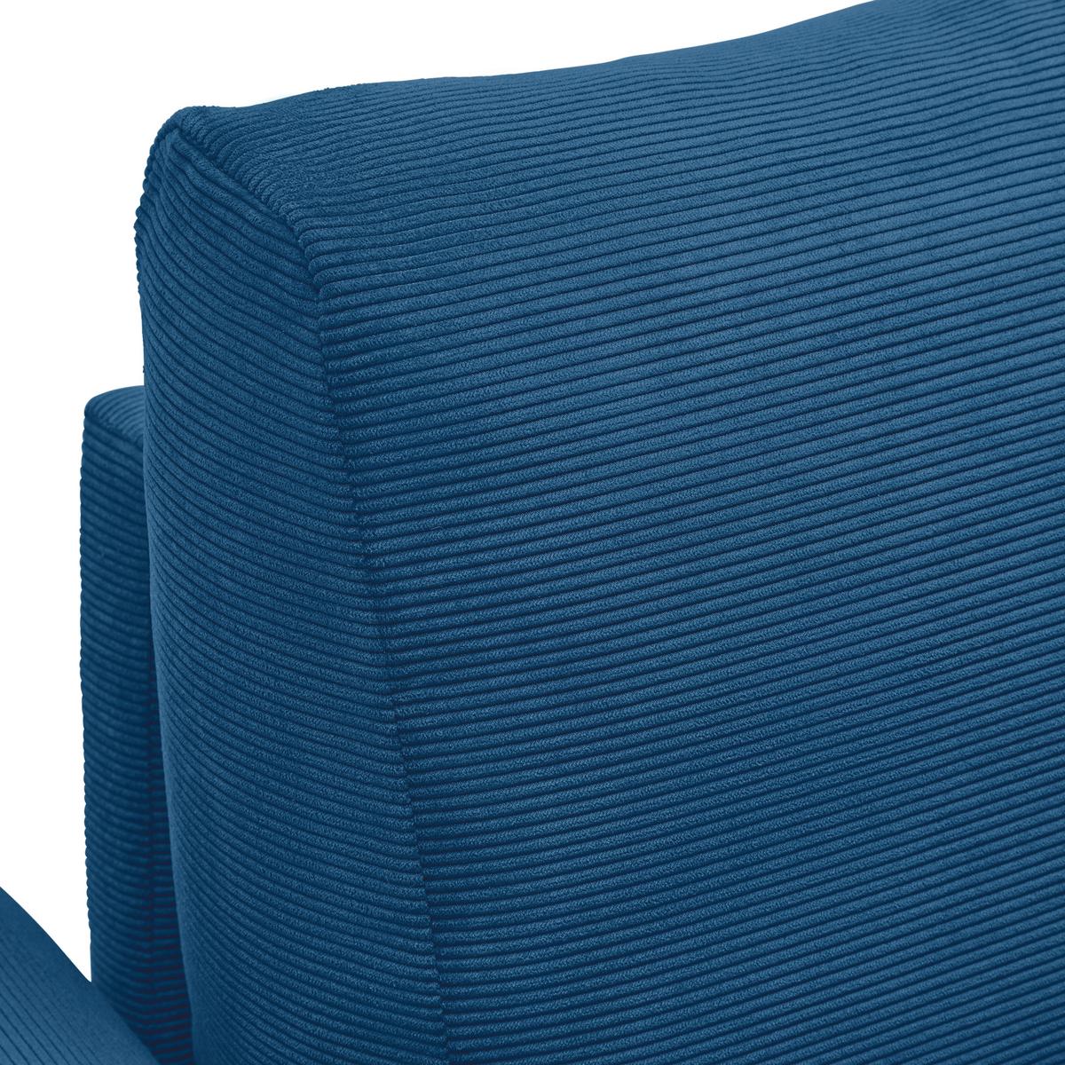 2-Sitzer-Sofa Custom Dunkelgrün - Dunkelgrün/Royalblau, MODERN, Holz/Textil (150/85/92cm) - Mömax