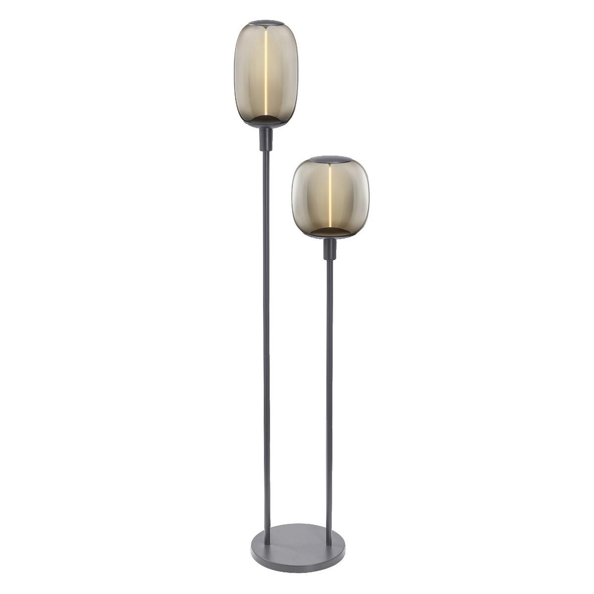 LAMPA STOJĄCA DECOR STICK FLOOR 2XE27 DG - ciemnoszary, Basics, metal (32/146cm) - Osram