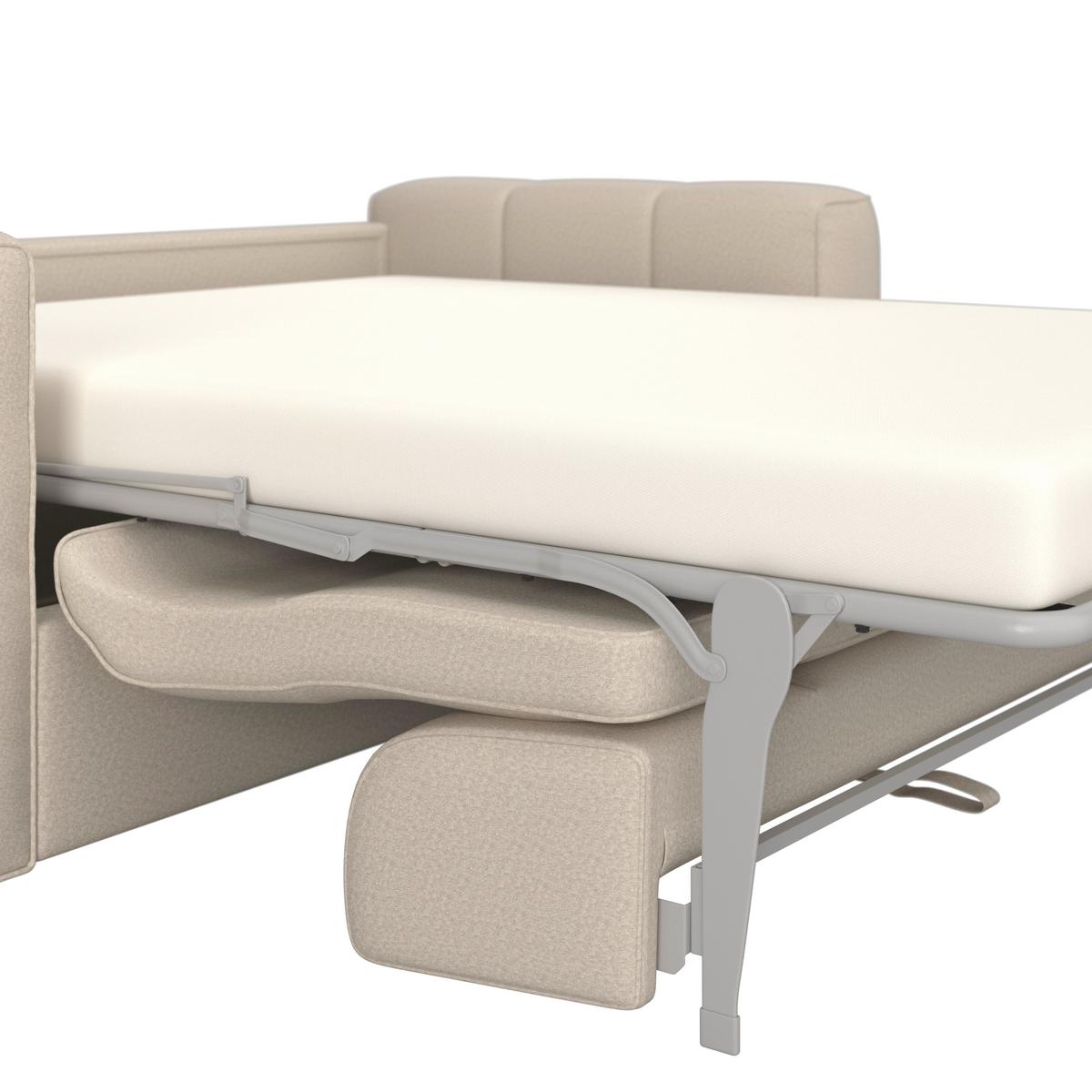 Trosjed Miranda - bež/crna, Moderno, drvni materijal/drvo (207/71/98cm) - Bessagi Home