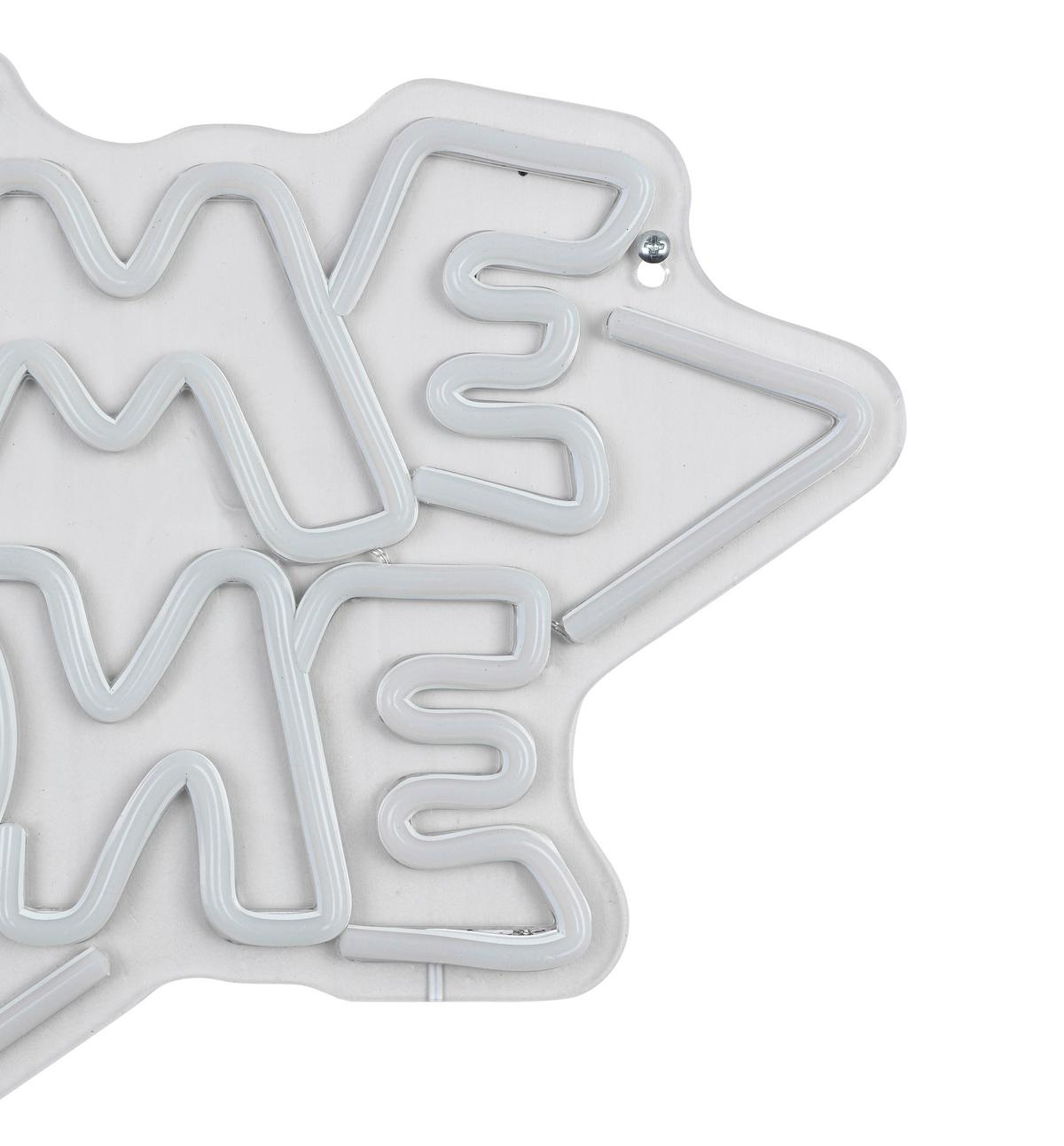 Lampă LED decorativă Zoni - alb/transparent, Modern, plastic (40/32/1cm) - Mömax