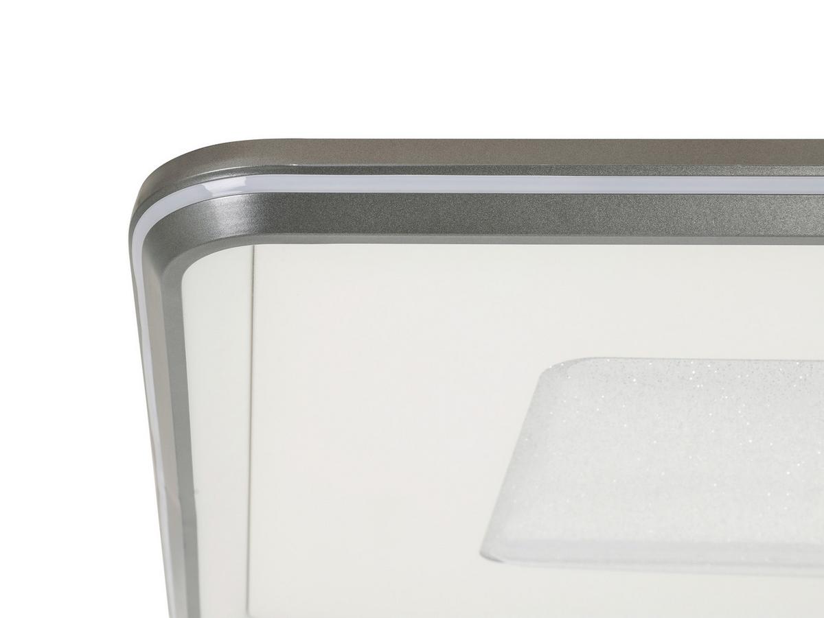 LED-Deckenleuchte Big in Weiss/Dunkelgrau max. 75 W - Weiss/Dunkelgrau, Modern, Kunststoff/Metall (108/68/7,5cm) - Premium Living