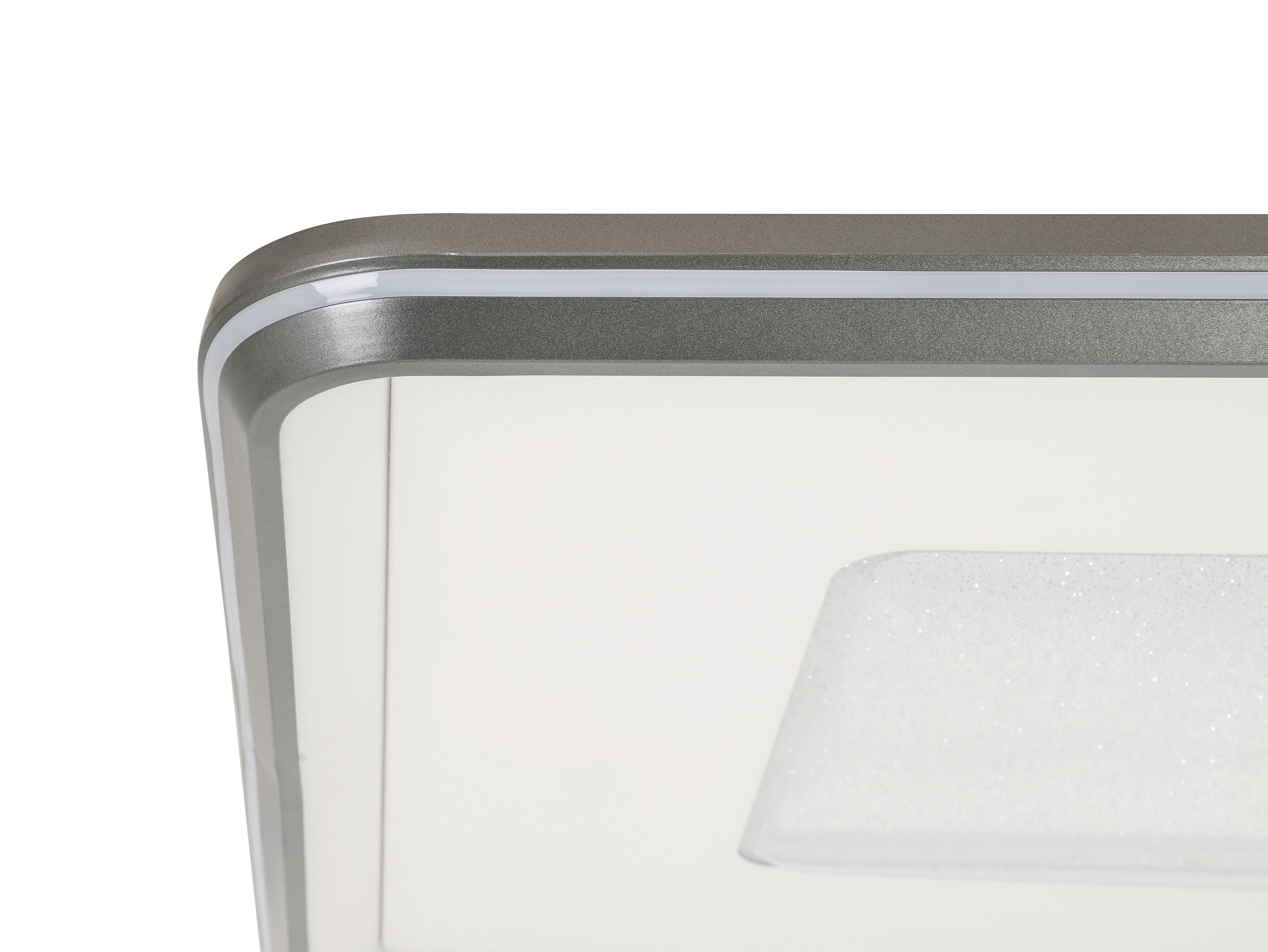 LED-TAKLAMPA BIG - vit/mörkgrå, Modern, metall/plast (108/68/7,5cm) - Premium Living