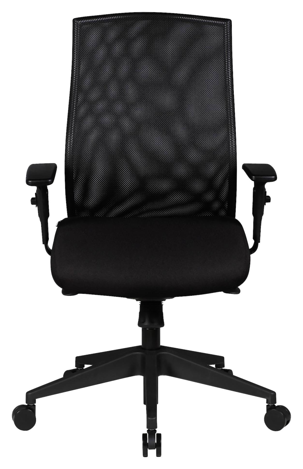 Vrtljivi Stol David - črna, Basics, umetna masa/tekstil (65/113/65cm) - MID.YOU