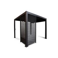 PERGOLA-SEITENTEIL PERGOLA DELUXE CLASSIC LAMELLE - Anthrazit, MODERN, Metall (93/240/10cm) - Gardenson