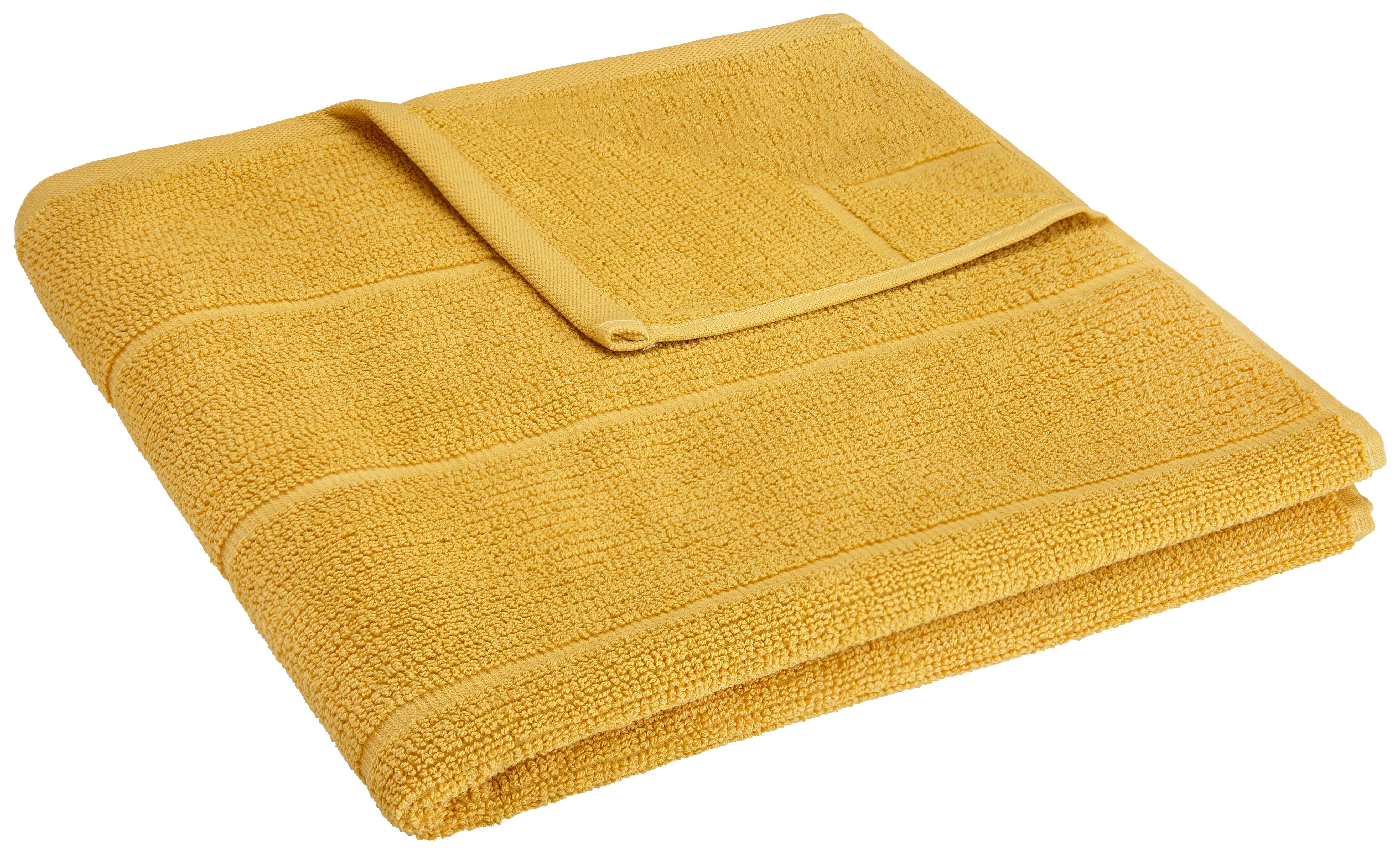 Duschtuch Anna in Gelb ca. 70x140cm - Gelb, Textil (70/140cm) - Modern Living