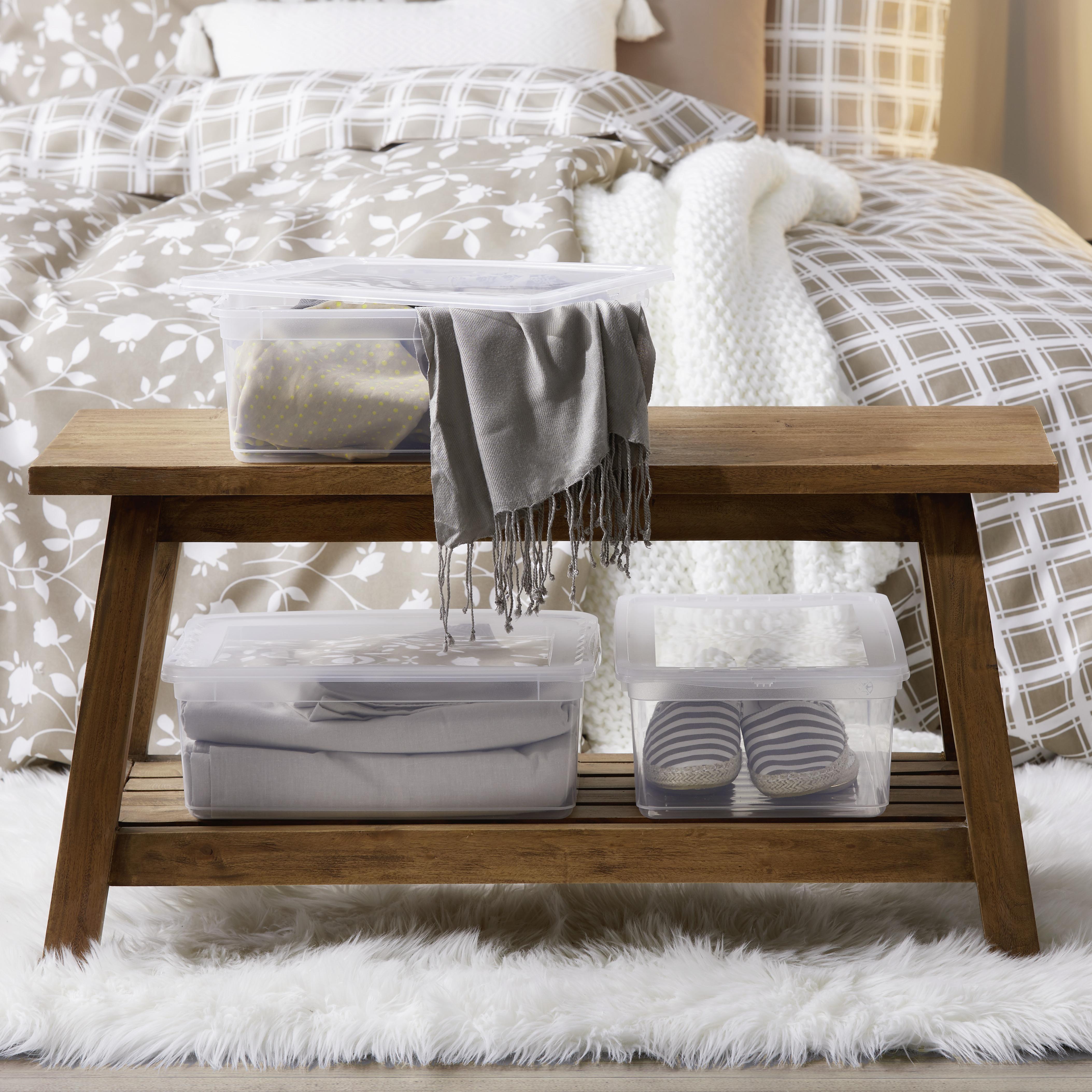 Aufbewahrungsboxen-Set Beate ca. 11l, 3-teilig - Transparent, Kunststoff (39/26,5/14cm) - Modern Living