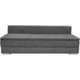 Sofa in Grau mit Bettkasten - Silberfarben/Grau, Holz/Textil (205/72/106cm) - PREMIUM LIVING
