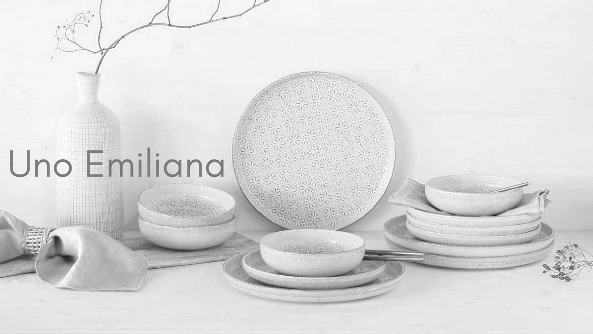 Jedilni Servis Emiliana Peach, 12-Delni - roza/krem barve, Basics, keramika - Creatable
