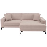 Kutna Garnitura Ted - ružičasta/crna, Trend, tekstil/metal (228/174cm) - Modern Living