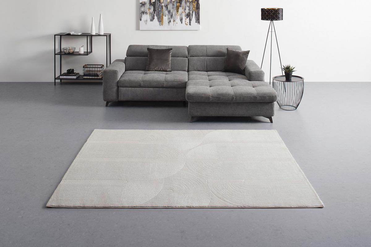 Webteppich Leonie Creme ca. 120x170cm - Creme, KONVENTIONELL, Textil (120/170cm) - Mömax