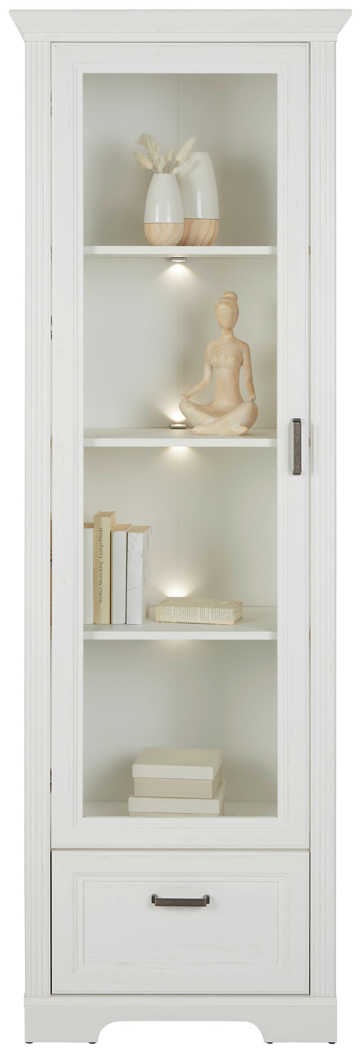 Vitrine in Pinienfarben - Pinienfarben, Romantik / Landhaus (65/204/41cm) - Zandiara